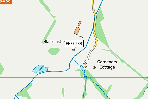 EH37 5XR map - OS VectorMap District (Ordnance Survey)