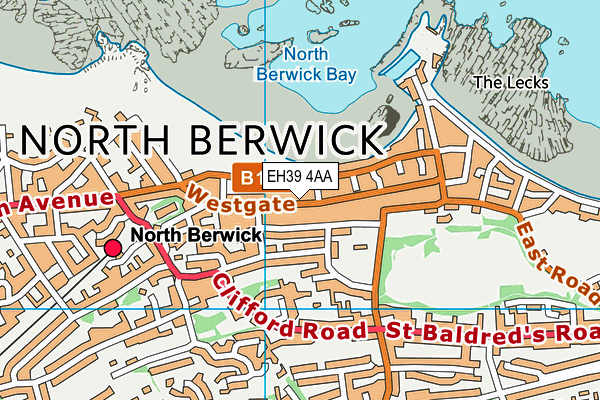 EH39 4AA map - OS VectorMap District (Ordnance Survey)