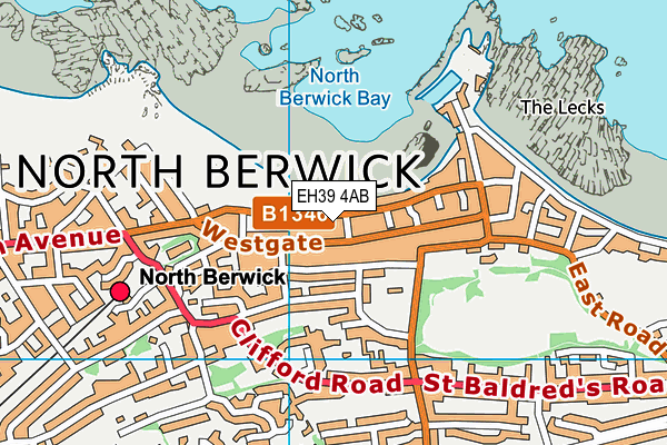 EH39 4AB map - OS VectorMap District (Ordnance Survey)