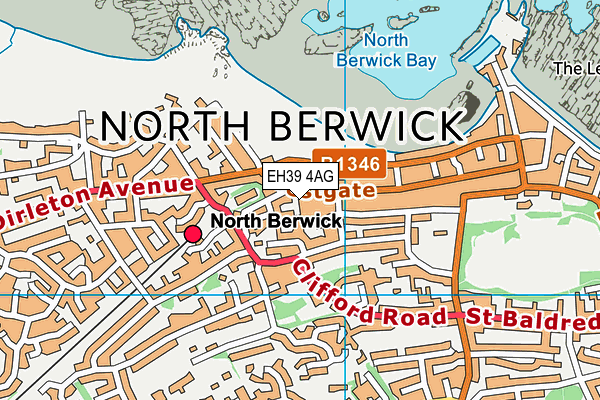 EH39 4AG map - OS VectorMap District (Ordnance Survey)