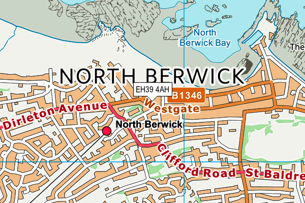 EH39 4AH map - OS VectorMap District (Ordnance Survey)