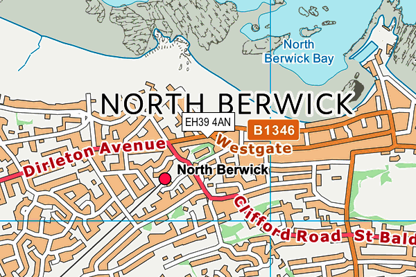 EH39 4AN map - OS VectorMap District (Ordnance Survey)