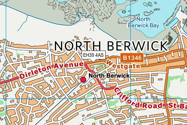 EH39 4AS map - OS VectorMap District (Ordnance Survey)