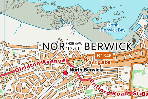 EH39 4AW map - OS VectorMap District (Ordnance Survey)