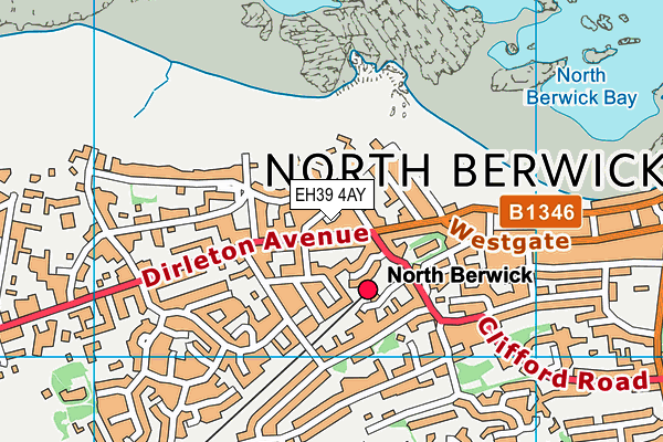 EH39 4AY map - OS VectorMap District (Ordnance Survey)