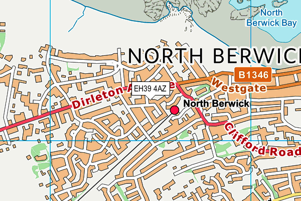 EH39 4AZ map - OS VectorMap District (Ordnance Survey)