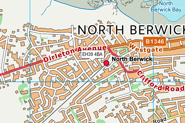 EH39 4BA map - OS VectorMap District (Ordnance Survey)