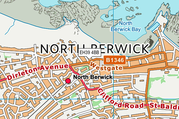 EH39 4BB map - OS VectorMap District (Ordnance Survey)