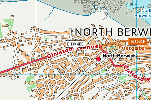 EH39 4BE map - OS VectorMap District (Ordnance Survey)