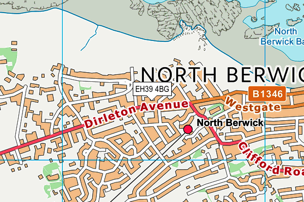 EH39 4BG map - OS VectorMap District (Ordnance Survey)
