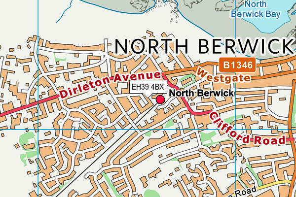 EH39 4BX map - OS VectorMap District (Ordnance Survey)