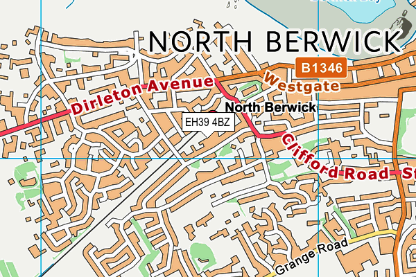 EH39 4BZ map - OS VectorMap District (Ordnance Survey)