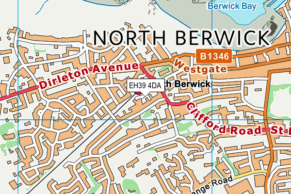 EH39 4DA map - OS VectorMap District (Ordnance Survey)