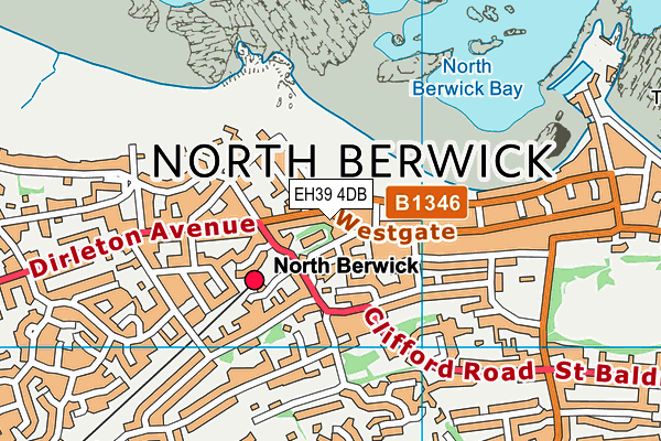EH39 4DB map - OS VectorMap District (Ordnance Survey)
