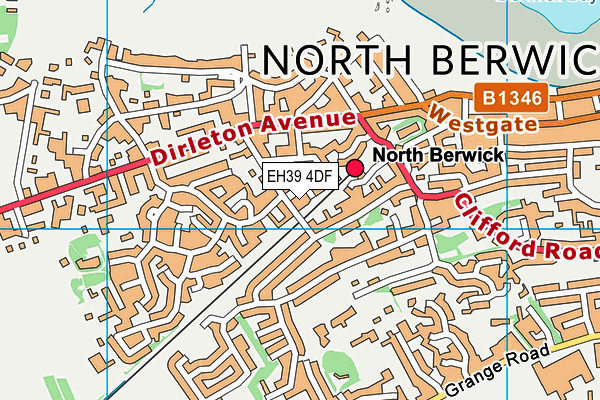 EH39 4DF map - OS VectorMap District (Ordnance Survey)