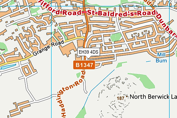 EH39 4DS map - OS VectorMap District (Ordnance Survey)