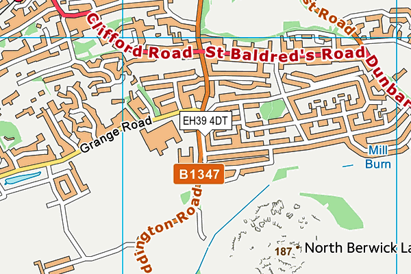 EH39 4DT map - OS VectorMap District (Ordnance Survey)