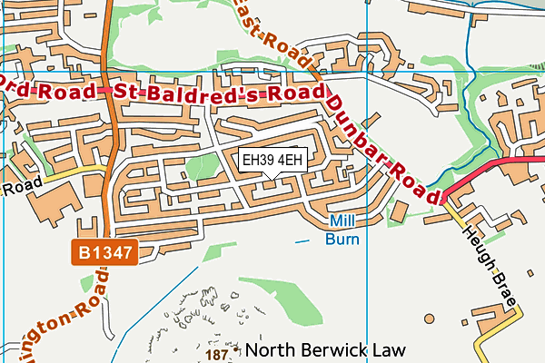 EH39 4EH map - OS VectorMap District (Ordnance Survey)