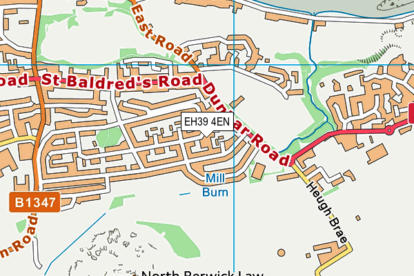 EH39 4EN map - OS VectorMap District (Ordnance Survey)