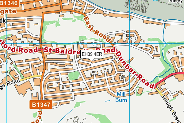 EH39 4ER map - OS VectorMap District (Ordnance Survey)