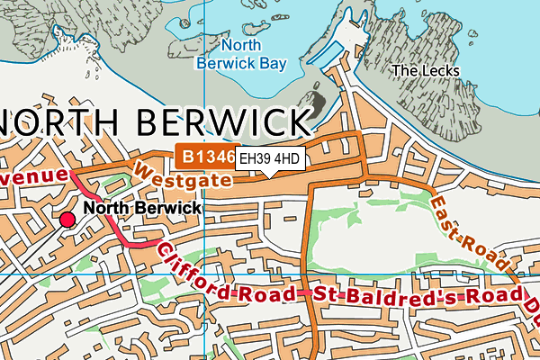 EH39 4HD map - OS VectorMap District (Ordnance Survey)