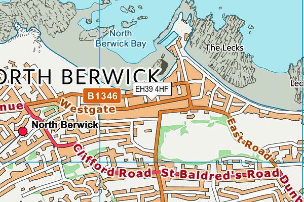 EH39 4HF map - OS VectorMap District (Ordnance Survey)