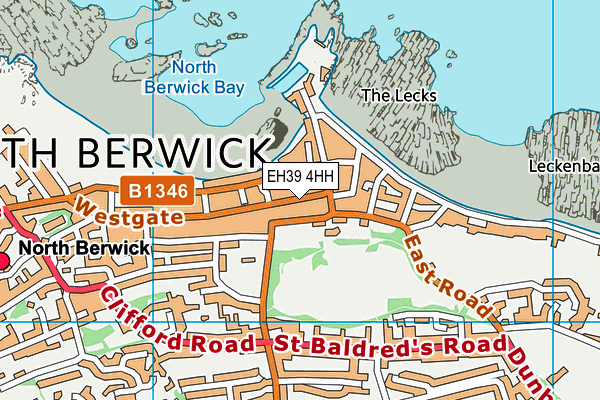EH39 4HH map - OS VectorMap District (Ordnance Survey)
