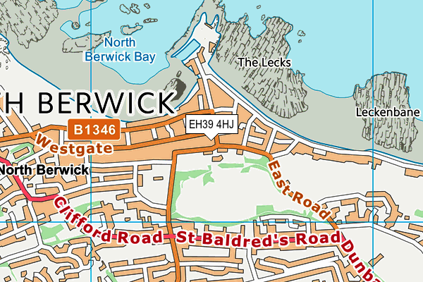 EH39 4HJ map - OS VectorMap District (Ordnance Survey)