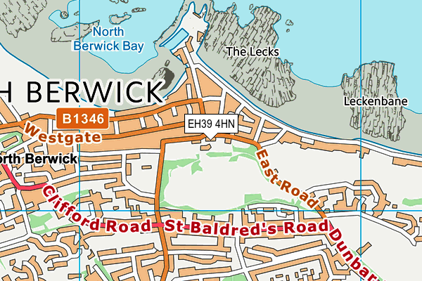 EH39 4HN map - OS VectorMap District (Ordnance Survey)