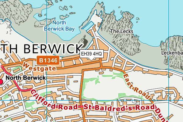 EH39 4HQ map - OS VectorMap District (Ordnance Survey)