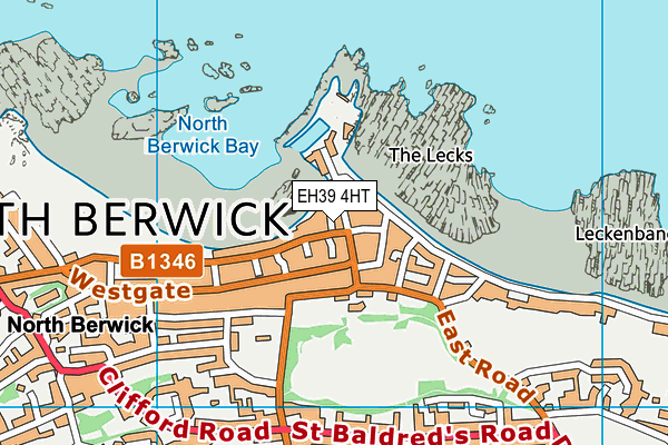 EH39 4HT map - OS VectorMap District (Ordnance Survey)