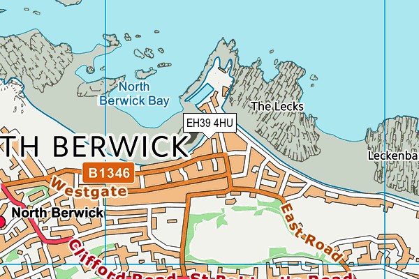 EH39 4HU map - OS VectorMap District (Ordnance Survey)