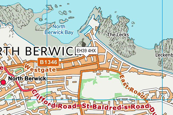 EH39 4HX map - OS VectorMap District (Ordnance Survey)