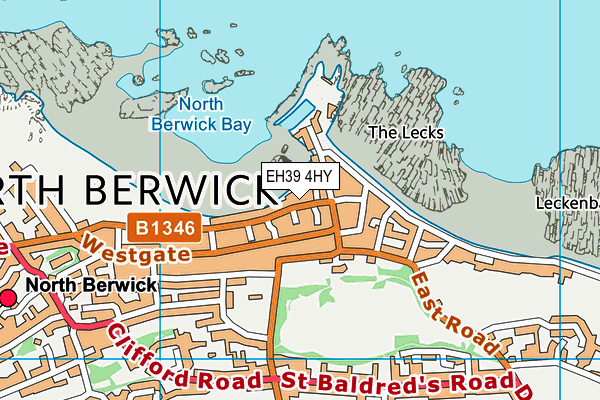 EH39 4HY map - OS VectorMap District (Ordnance Survey)