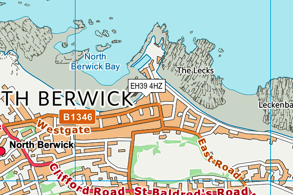 EH39 4HZ map - OS VectorMap District (Ordnance Survey)