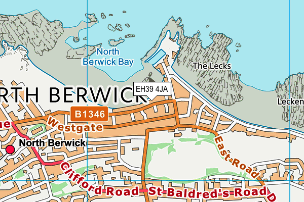 EH39 4JA map - OS VectorMap District (Ordnance Survey)