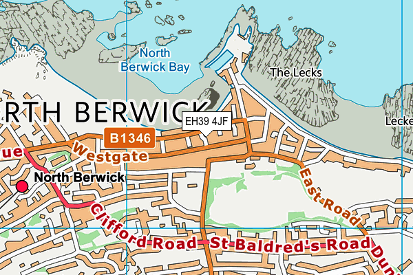 EH39 4JF map - OS VectorMap District (Ordnance Survey)