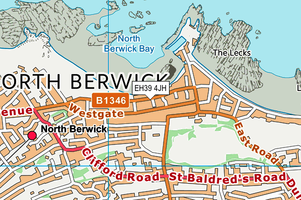 EH39 4JH map - OS VectorMap District (Ordnance Survey)