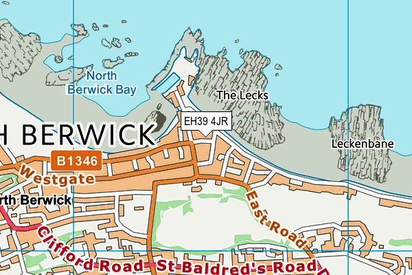 EH39 4JR map - OS VectorMap District (Ordnance Survey)