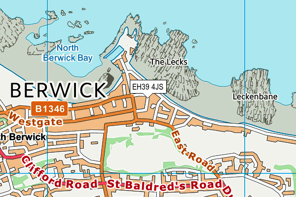 EH39 4JS map - OS VectorMap District (Ordnance Survey)