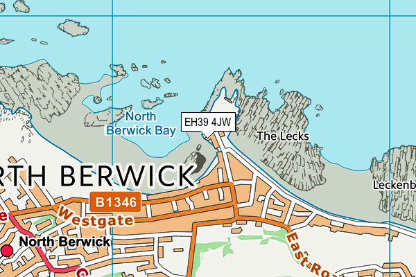 EH39 4JW map - OS VectorMap District (Ordnance Survey)