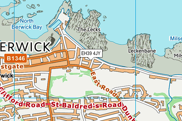 EH39 4JY map - OS VectorMap District (Ordnance Survey)