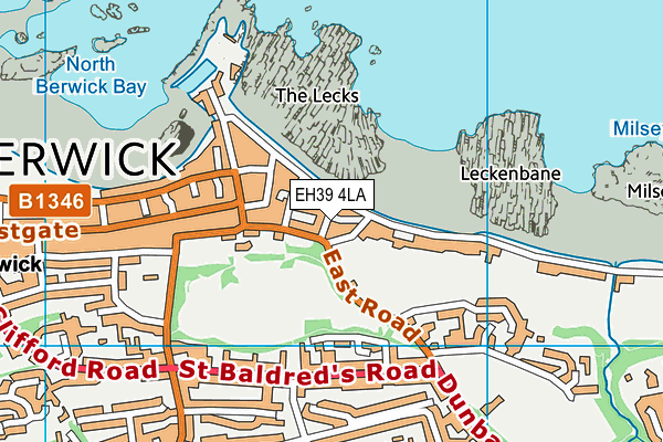 EH39 4LA map - OS VectorMap District (Ordnance Survey)