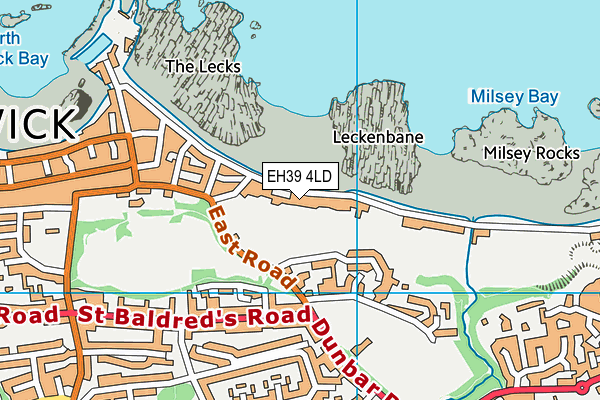EH39 4LD map - OS VectorMap District (Ordnance Survey)