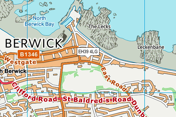 EH39 4LG map - OS VectorMap District (Ordnance Survey)