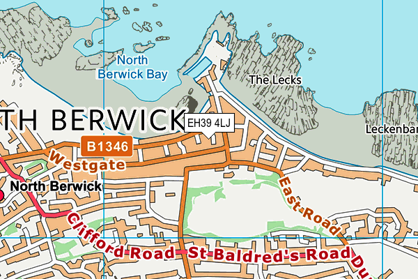 EH39 4LJ map - OS VectorMap District (Ordnance Survey)