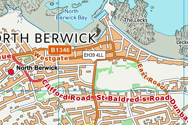 EH39 4LL map - OS VectorMap District (Ordnance Survey)