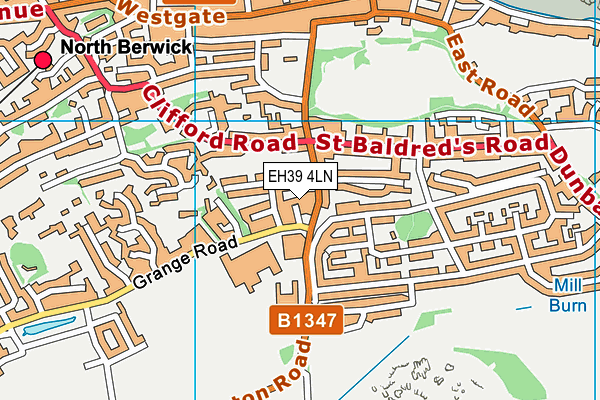 EH39 4LN map - OS VectorMap District (Ordnance Survey)