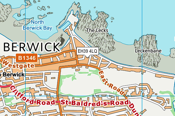 EH39 4LQ map - OS VectorMap District (Ordnance Survey)