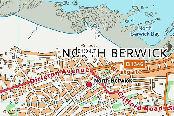 EH39 4LT map - OS VectorMap District (Ordnance Survey)